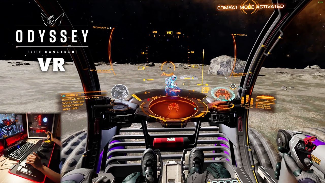 Elite Dangerous Odyssey VR 4090 Max Graphics Gameplay (With Voice