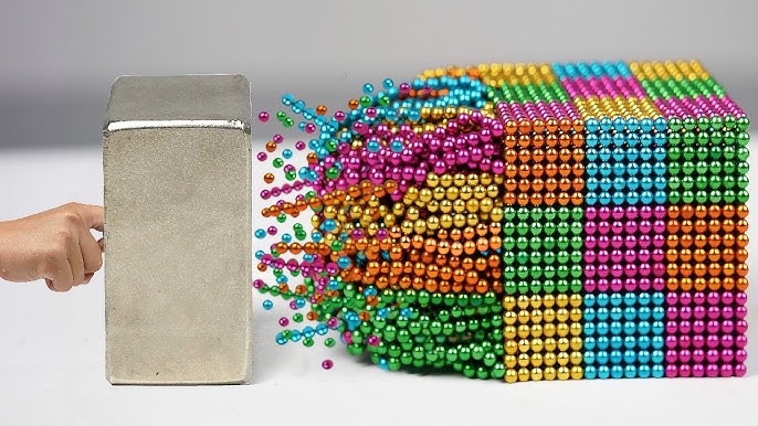 Playing with 1000 mini magnetic balls! (pt. 4, satisfying