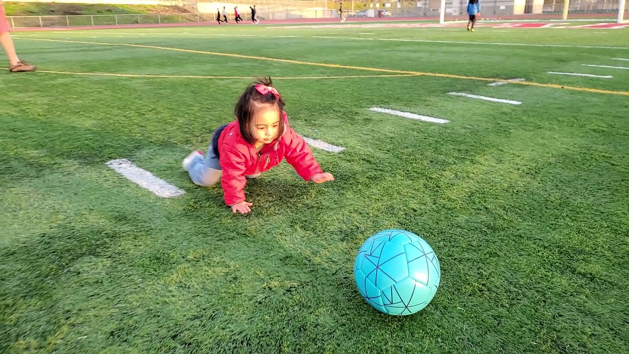 Cassia Practicing Baby Soccer YouTube