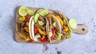 Easy instant pot steak fajitas