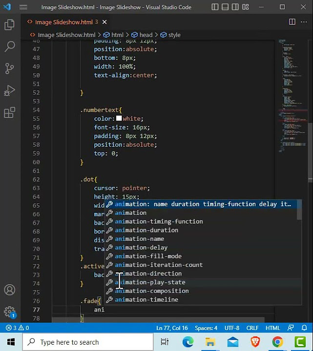 Slideshow & Carousel | HTML CSS JS - YouTube