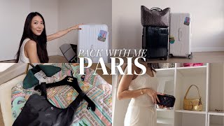 PACK WITH ME FOR PARIS • TRAVEL PREP VLOG • OUTFITS, RIMOWA STICKERS, LONG FLIGHT PACKING ESSENTIALS