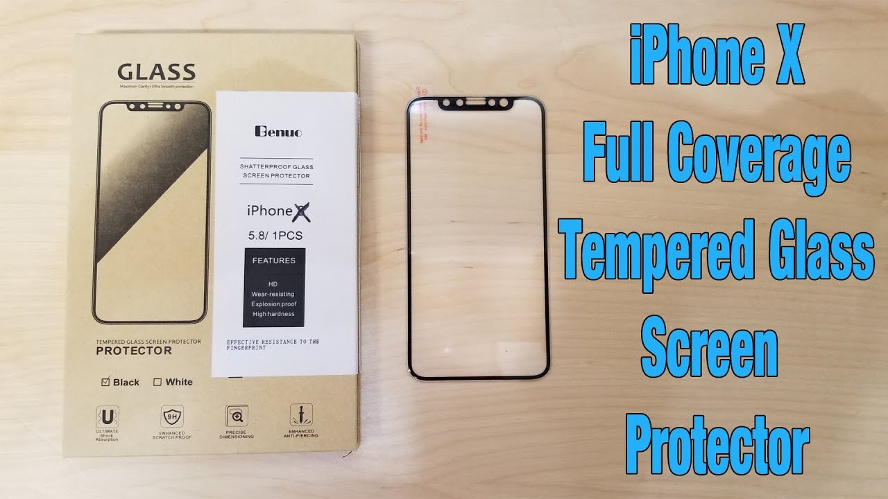 Benuo iPhone X Full Coverage Tempered Glass Screen Protector Review