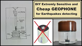 DIY Extremly Sensitive and cheap Geophone sensor for Earthquakes detecting screenshot 2