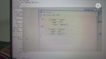 how to read json file using ajax