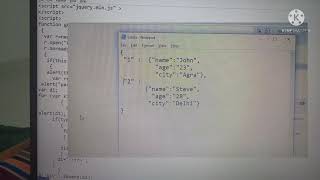 how to read json file using ajax