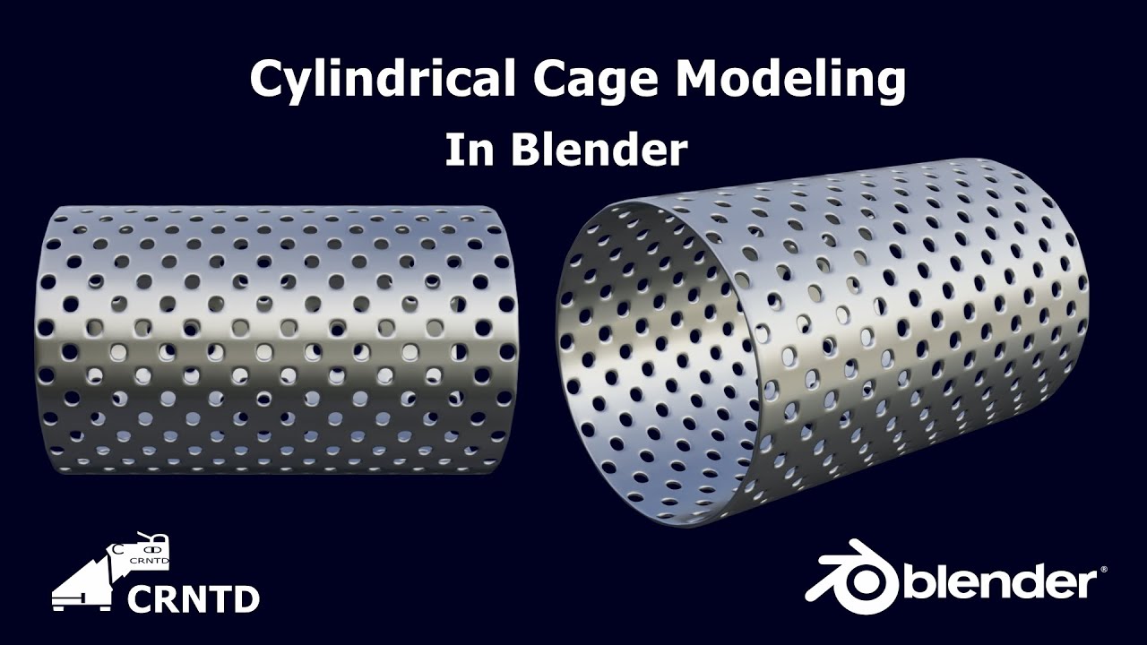 Hard Surface Modeling Cylinder Holes Blender Tutorial Modeling