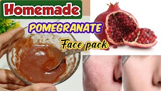 Skin whitening pomegranate face pack | Homemade pomegranate face pack | Instant skin glowing