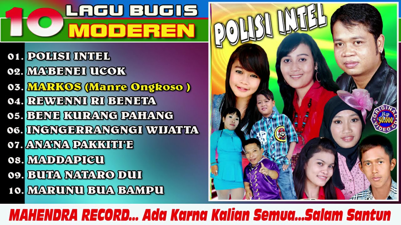 10 LAGU BUGIS MODEREN // ALBUM POLISI INTEL  // 1012