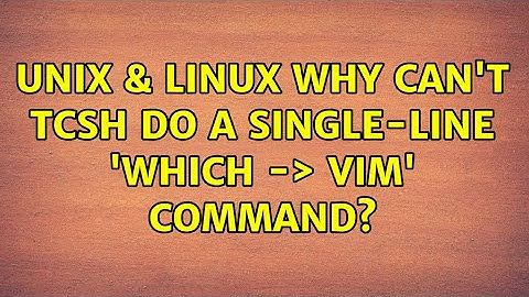 Unix & Linux: Why can