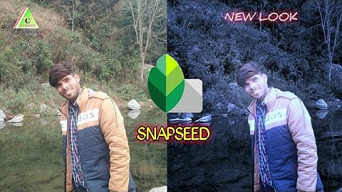 Snapseed Blue and black photo editing | Snapseed background colour change | Snapseed photo editing