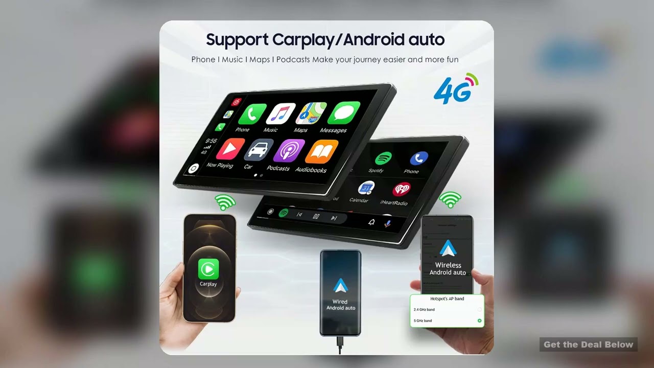 7 Android 13 0 Car Multimedia Player CarPlay GPS Navigation 4G WiFi Bluetooth DSP RDS Stereo Car Rad