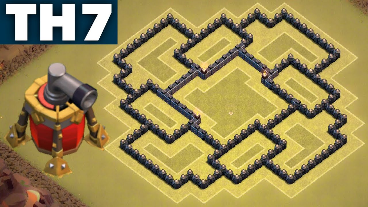 clan wars, best town hall 7 base, town hall 7 base, tow...