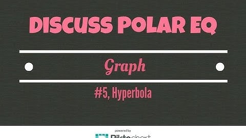 Discuss the polar equation and graph by hand #5 Hyperbola