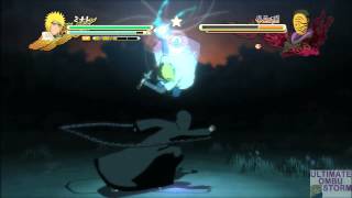 Naruto Storm 3 - Minato vs Masked Man (NMC + ougi/tilt)