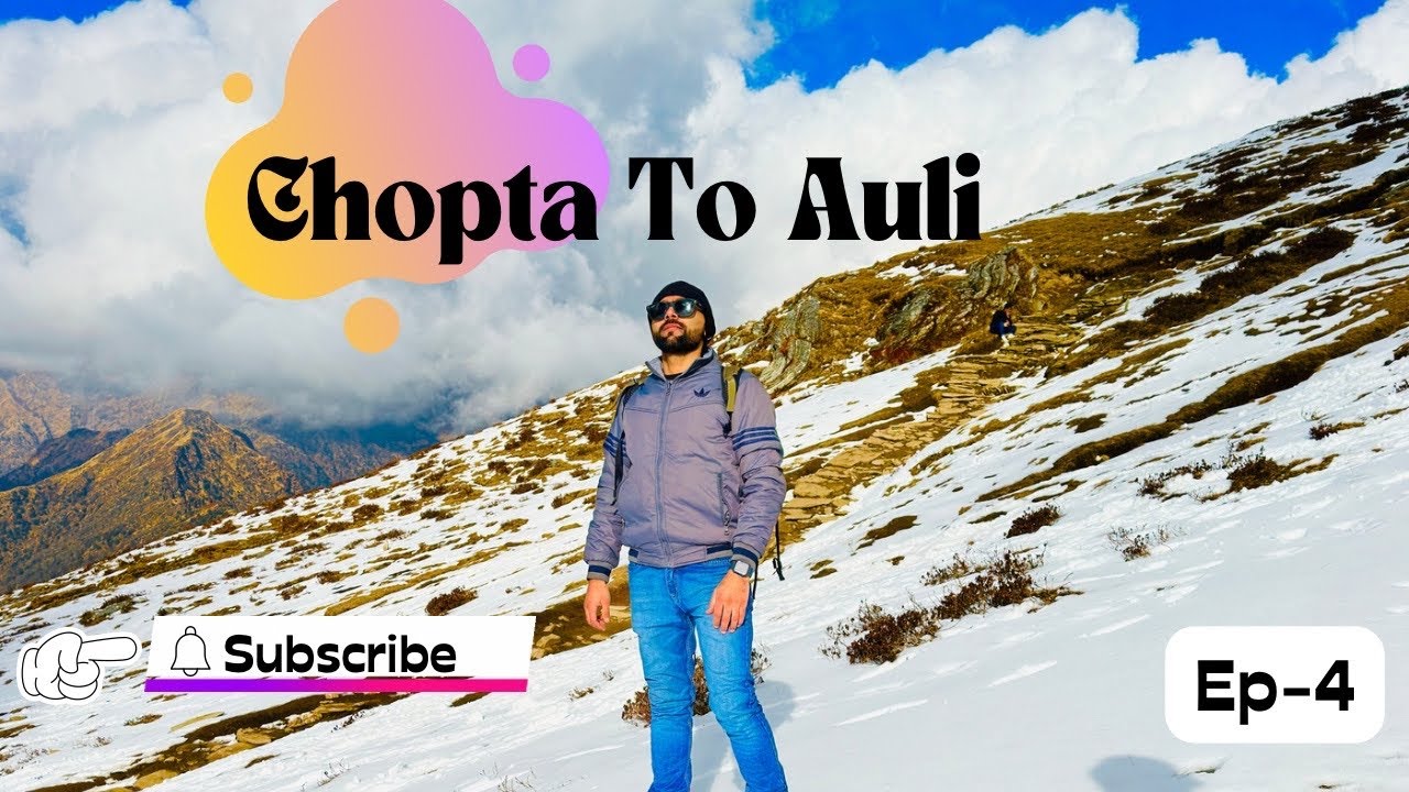 Bike Ride to Auli Uttrakhand | Auli in Winter- December | Chopta To Auli | Day 3 |Ep-4 