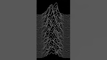 The iconic Unknown Pleasures album cover by Joy Division recreated using Blender