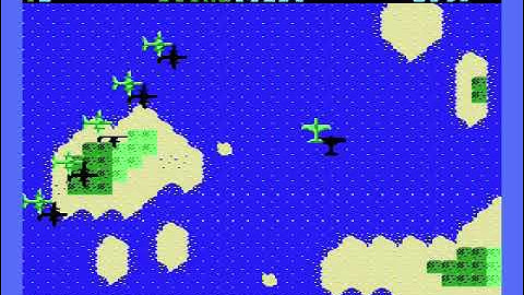 Pacific 2 for MSX gameplay showing pixel fine background scrolling