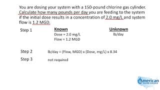 Chlorine Dosage (Pounds per Day) | Texas Class D Water Math