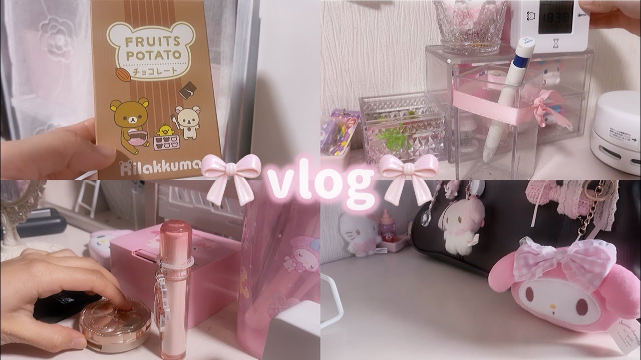 【vlog】量産型JKの学校がある日でもかわいく過ごす1日🏫