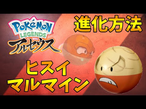 ポケモンレジェンズアルセウス ヒスイマルマインへの進化方法 Youtube