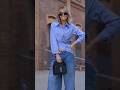 Casual Outfit With Wrap Shirt And Wide Leg Denim #streetstyle #springfashion #fashiontrends #ootd