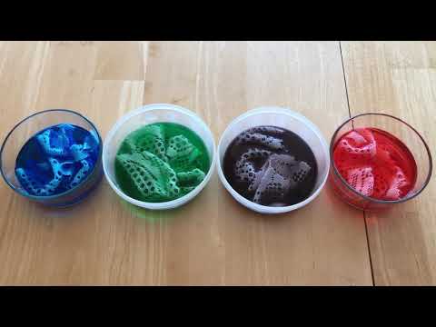 Spring Doilies Dyed With Food Coloring