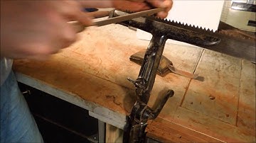 Sharpening A Buck, Frame, Swede saw -  Pt 2  - A How To By Old Sneelock
