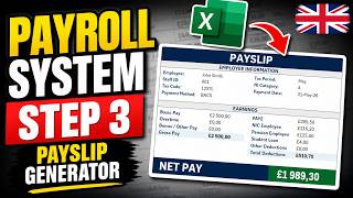 UK Payslip Generator in Excel (2026/27) | Step-by-Step Payroll Template for Small Businesses