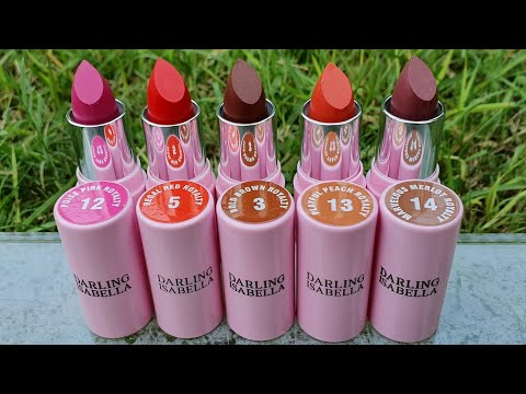 Darling Isabella matte lipstick review & lip swatches | RARA | affordable lipstick for WINTERS |