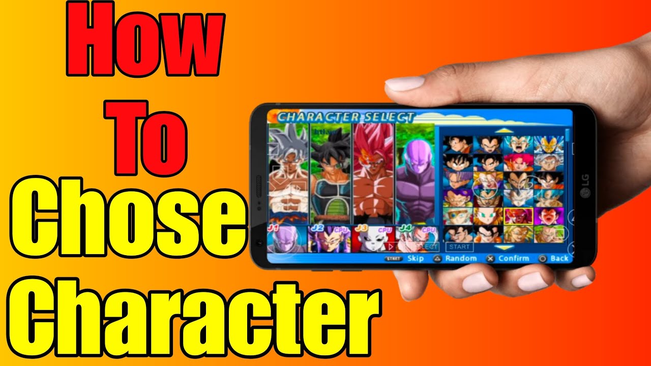 How To Chose Character In Dragon Ball z Game 🎮 - YouTube
