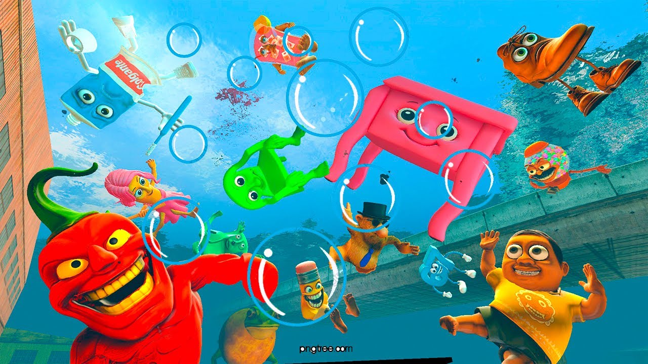 ALL BRAINROT MEMES ANIMALS TEAM KARKERKAR SAHUR NOOBINI SPARTAN KICKING UNDERWATER CITY in Gmod