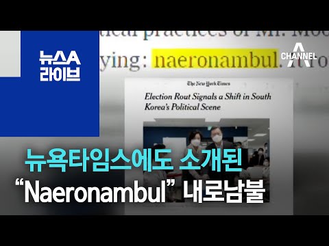 뉴욕타임스에도 소개된, “Naeronambul” 내로남불 | 뉴스A 라이브