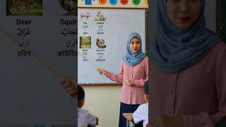 🐾 Learn Animal Names in English &amp; Arabic! 🐶🦁🐘very interesting video about name of animals