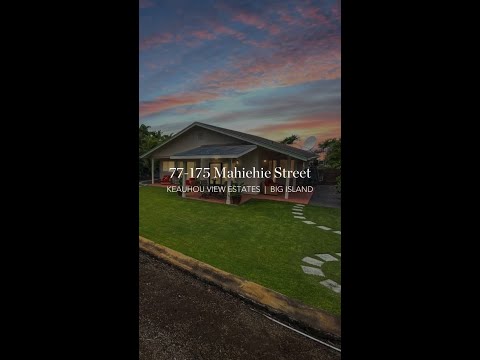 77-175 Mahiehie Street, Kailua-Kona, HI home video tour