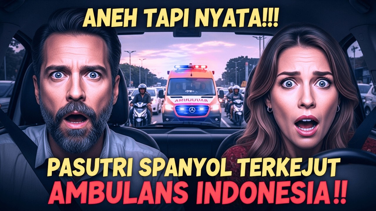 ANEH TAPI NYATA! PASUTRI SPANYOL TERKEJUT DI JALAN RAYA — AMBULANS INDONESIA JADI SOROTAN DUNIA