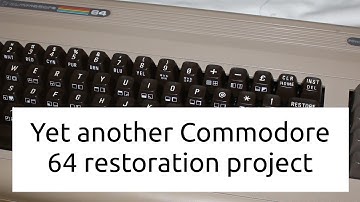 Yet another Commodore 64 restoration / retrobrighting project