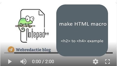 Edit html tags as h2 headings with macro
