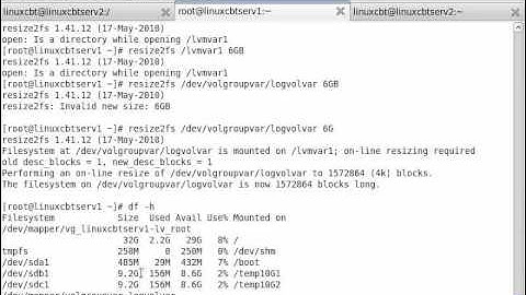 RHEL-6 LVM Resize Part1