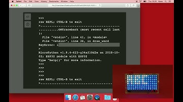 Kano Pixel Kit - MicroPython - Scrolling Text