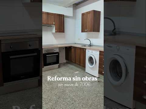 Reforma sin obras por menos de 700€✨ #misideasleroymerlin #antesydespues #diy #cocina #hazlotumismo