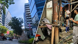 Living In The Shadow Of Skyscrs Cebus Business District Slum It Park