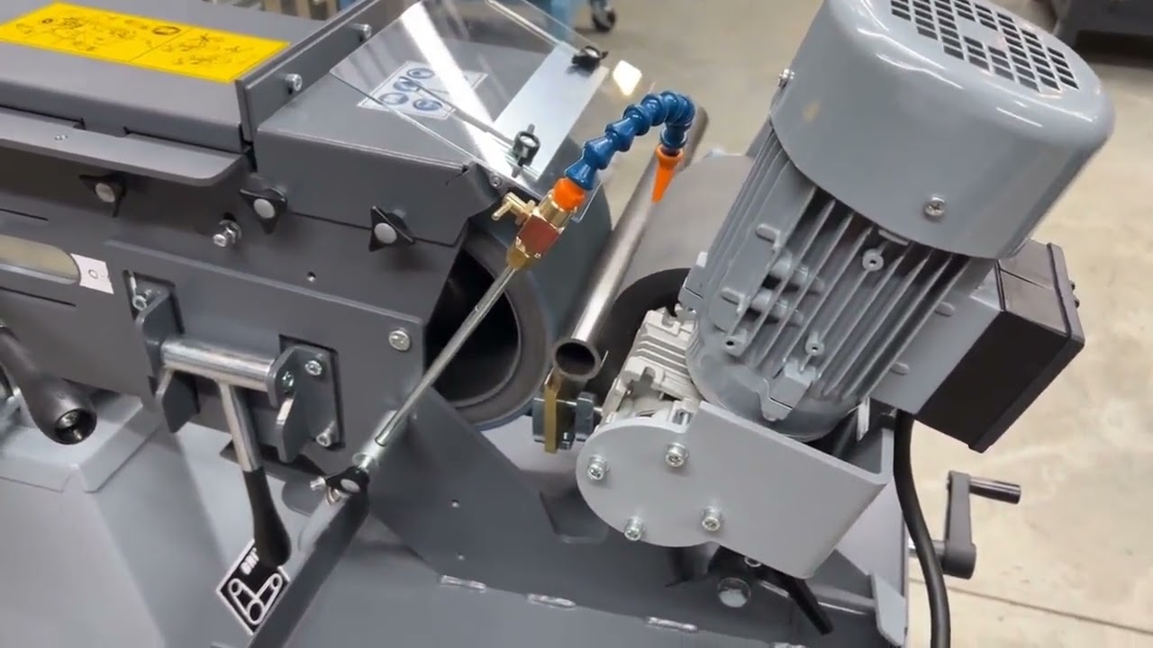 Шлифование круглой трубы станком GRIT + GIC.