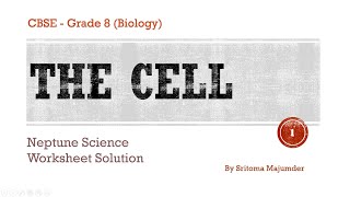 CBSE Grade 8 Biology The Cell Neptune Science Worksheet Solutions