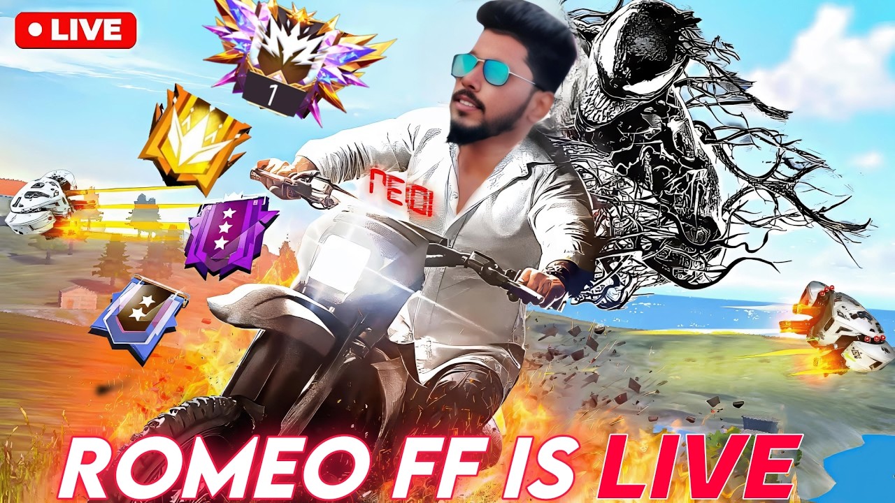[ 🔴LIVE ] FREE FIRE MAX HEROIC TO GRAND MASTER LIVE || ROMEO FF
