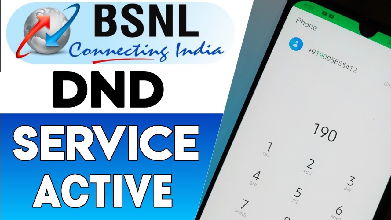 Bsnl Dnd Activation Process | How To Activate Dnd Service Activate