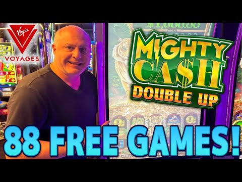 OMG! 88 FREE GAMES Playing High Limit MIGHTY CASH at Sea!