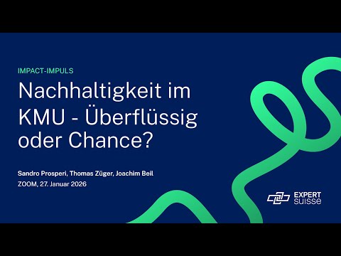 Aufnahme Kick-off-Webinar Nachhaltigkeit vom 27. Januar 2026