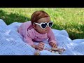 VLOG Reborn doll stroller and walk | Поездка с реборном Бонни Прогулка с Бонни