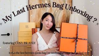 is this my last hermes bag unboxing?! 😱 (storytime | ft. COSY ISLAND unboxing)
